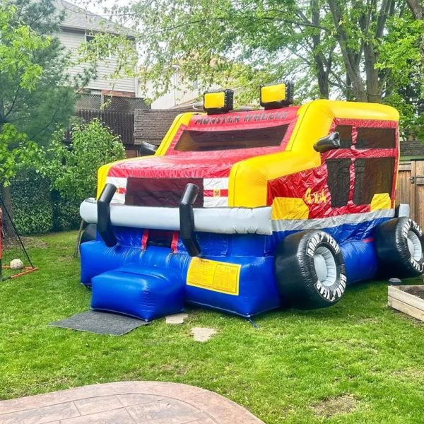 Monster Truck Construction Bounce Castle