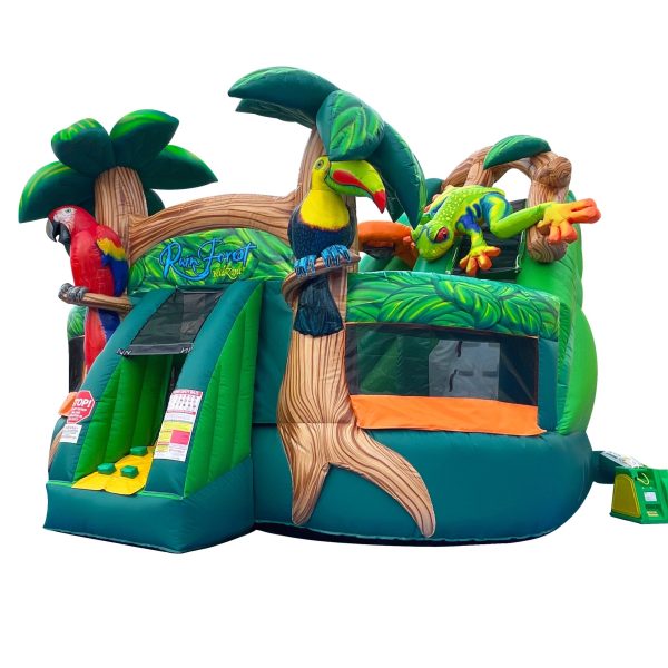 Rainforest Combo Inflatable Bounce & Slide