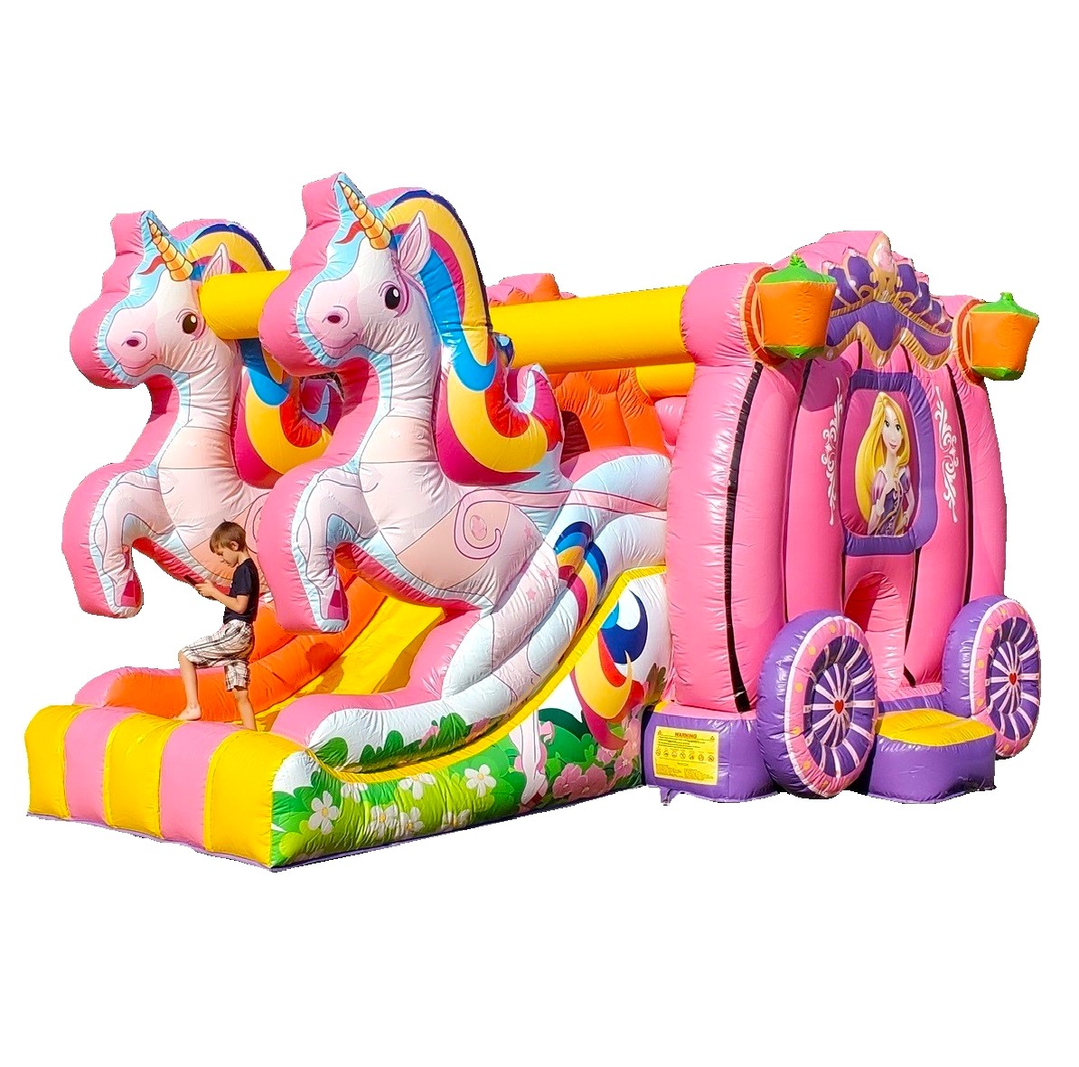 Unicorn Inflatable Slide