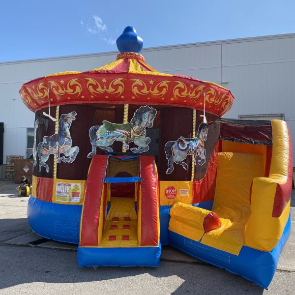 Carousel Inflatable Combo unit for rent.