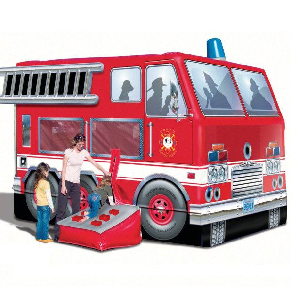 Fire Truck Jumpy Castle Rental Mississauga