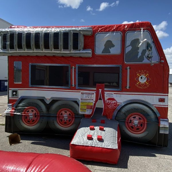 Fire Truck Bouncy Castle