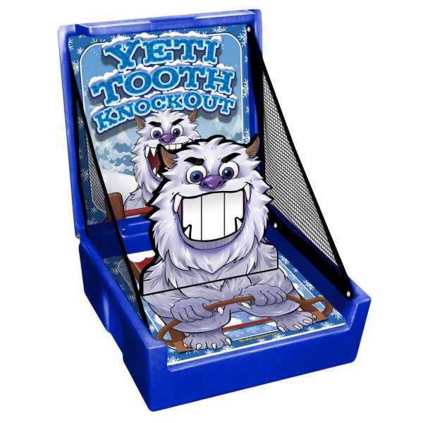 Yeti Tooth Toss Knockdown carnival game winter!