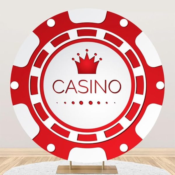 Casino Poker Chip Backdrop rental